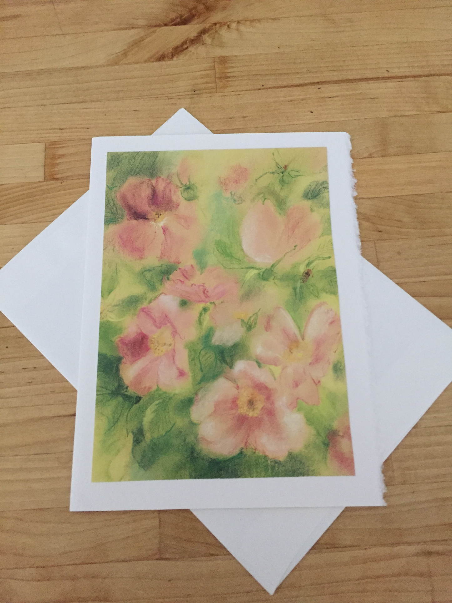 Cartes de voeux/ Été - ROSES SAUVAGES