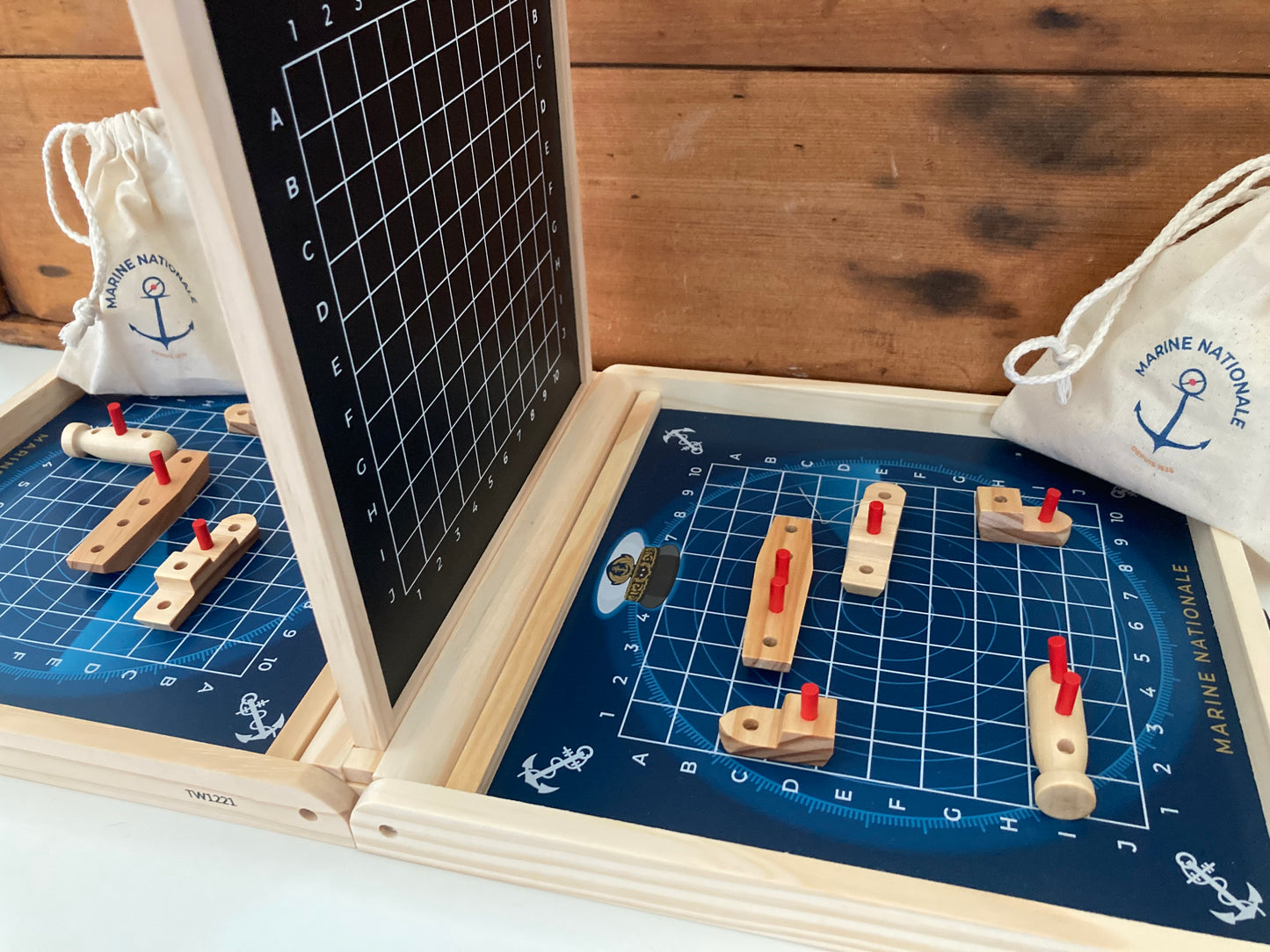 Wooden Family Game Set - BATTLESHIP!