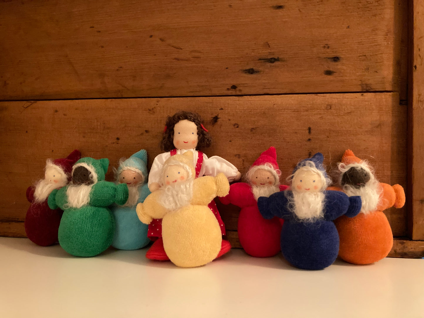 Waldorf Doll Set - Grimm's SNOW WHITE & THE SEVEN DWARFS