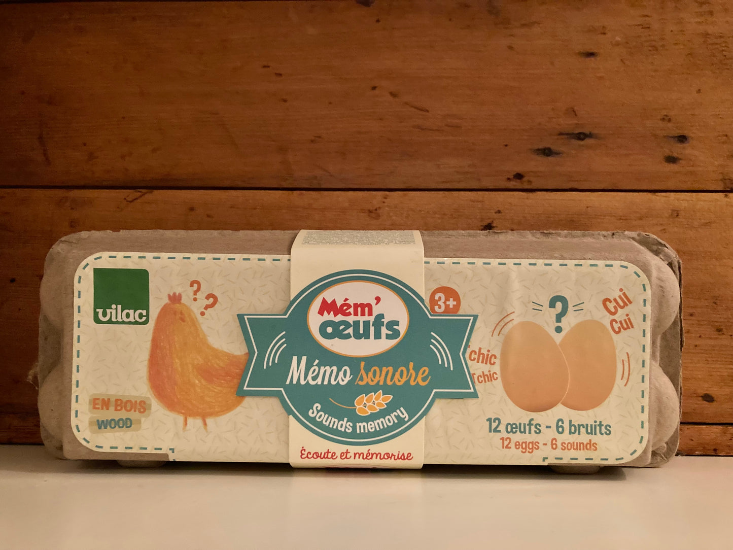 Memory Game Set - Wooden EGGS “SOUND-the-SAME”