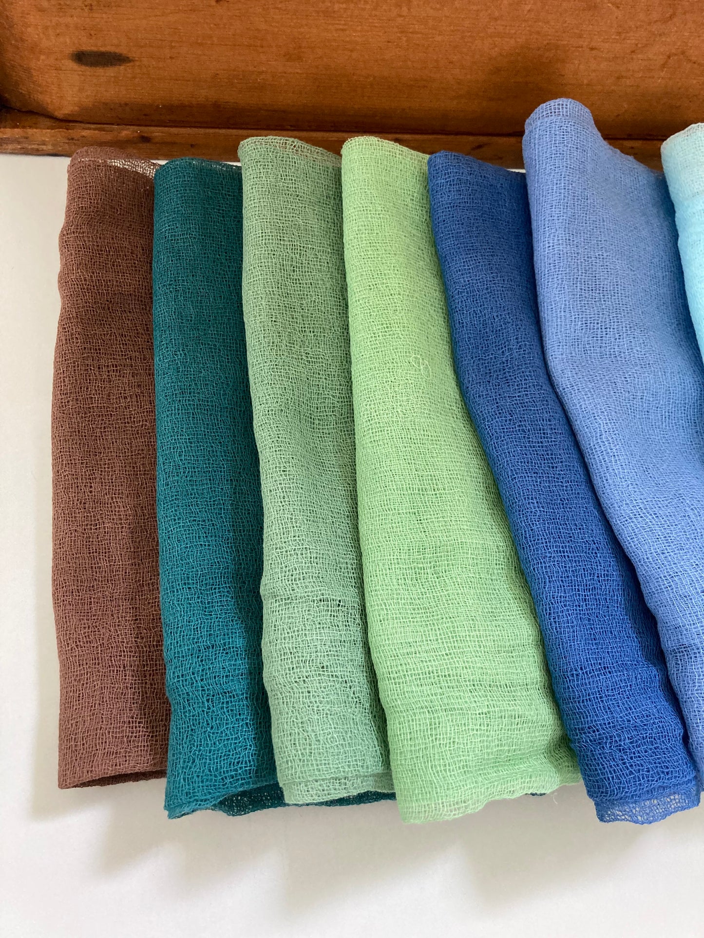 PlayCloths COTTON SQUARES, 15 colours! - Art and Dollhouse Set-up