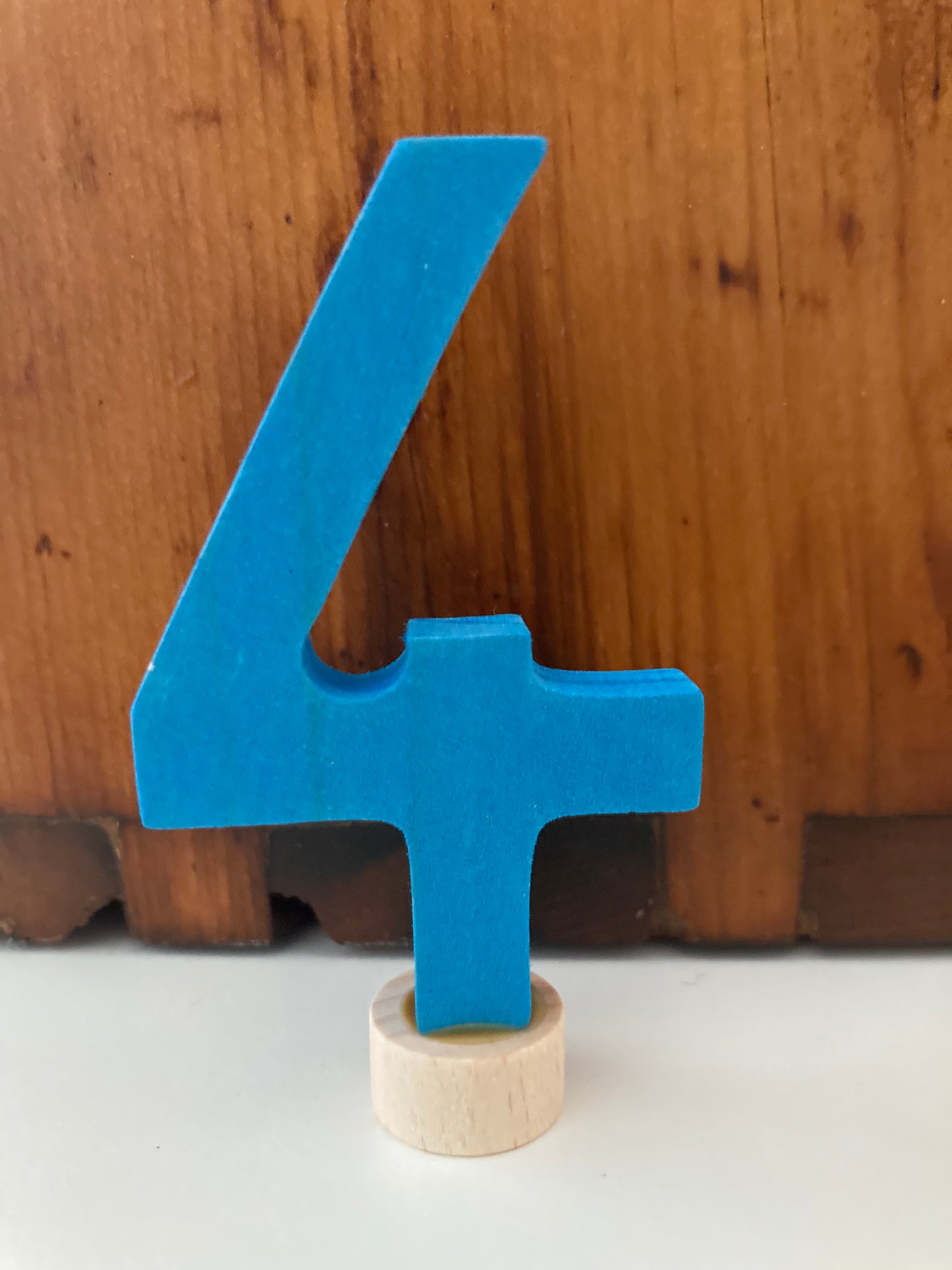 Déco en bois par Grimm's - NUMÉRO QUATRE, "4"