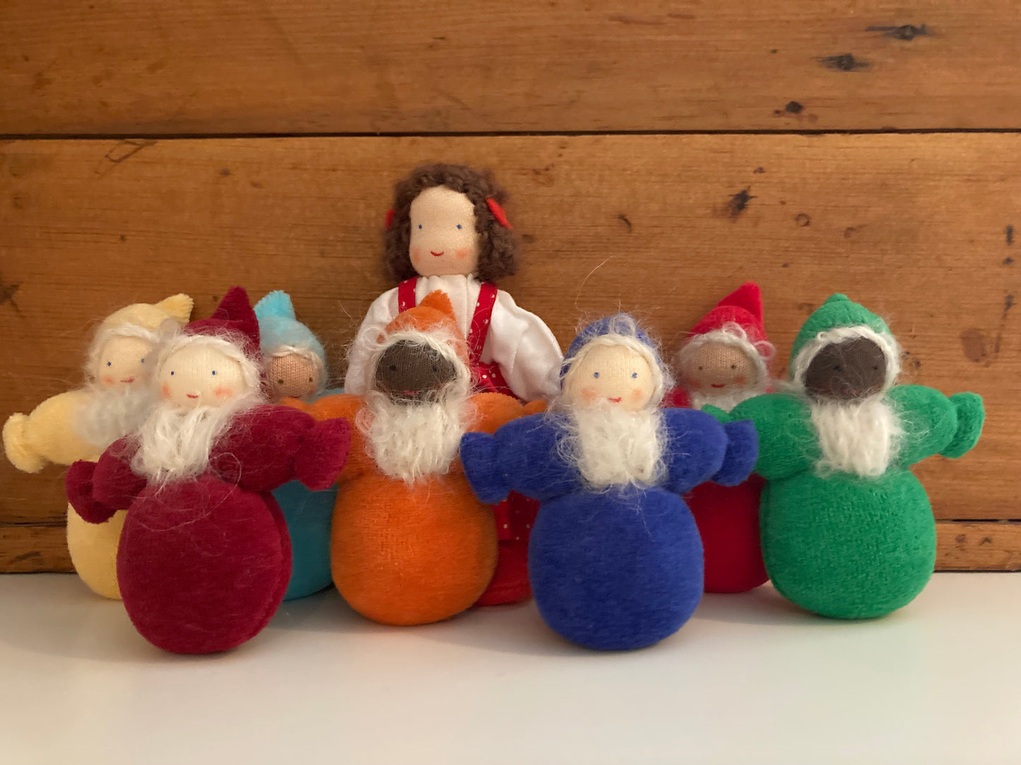 Waldorf Doll Set - Grimm's SNOW WHITE & THE SEVEN DWARFS