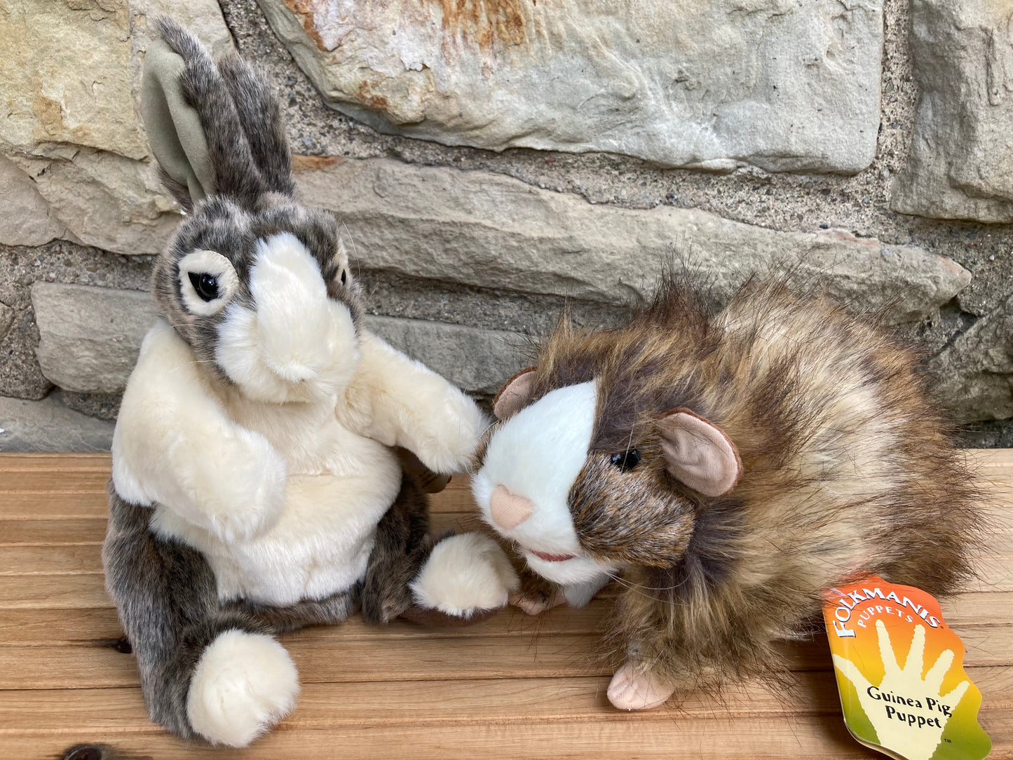 Soft Puppet Pet - Baby DUTCH RABBIT Hand Puppet