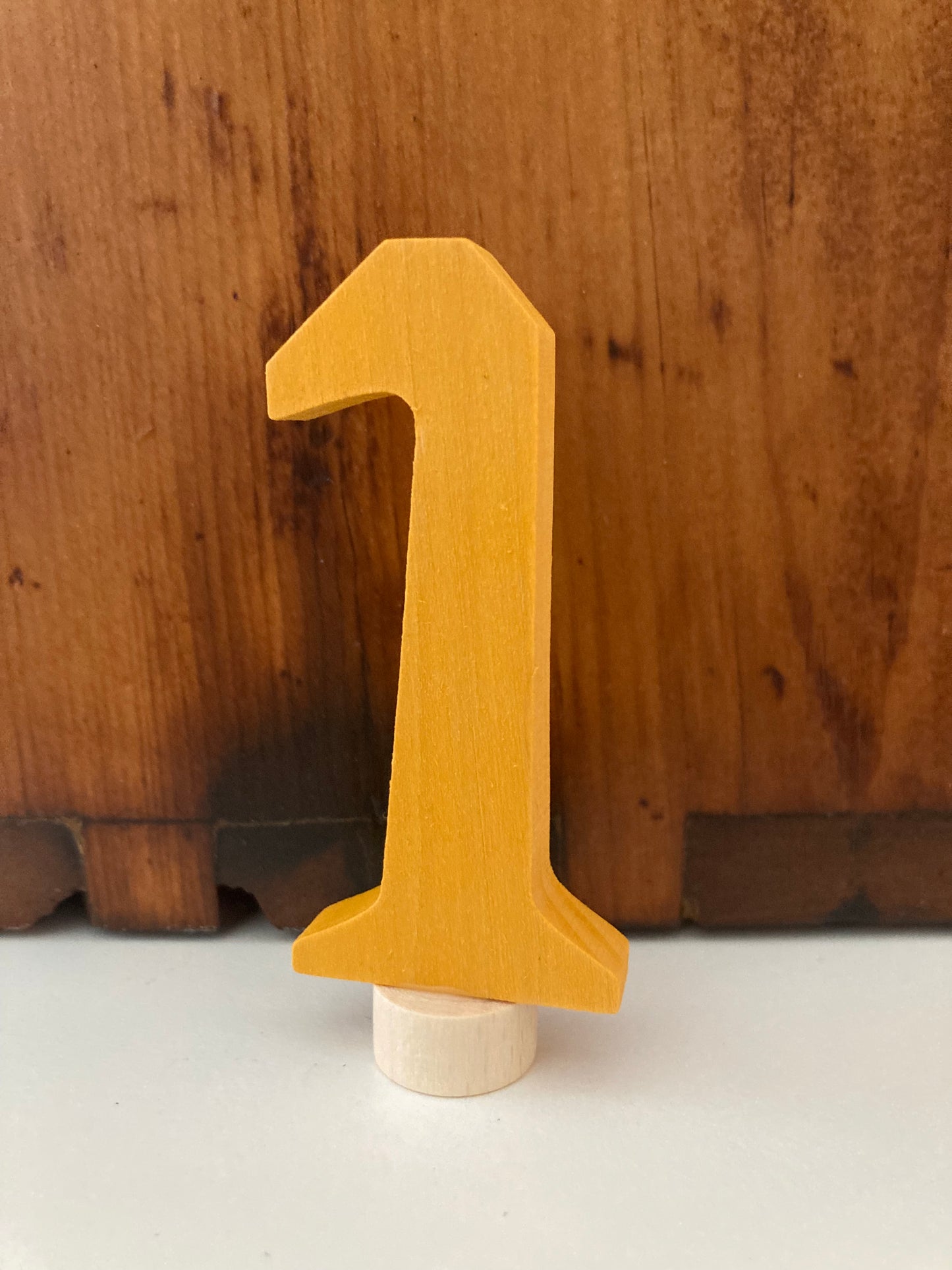 Déco en bois par Grimm's - NUMÉRO UN, "1"