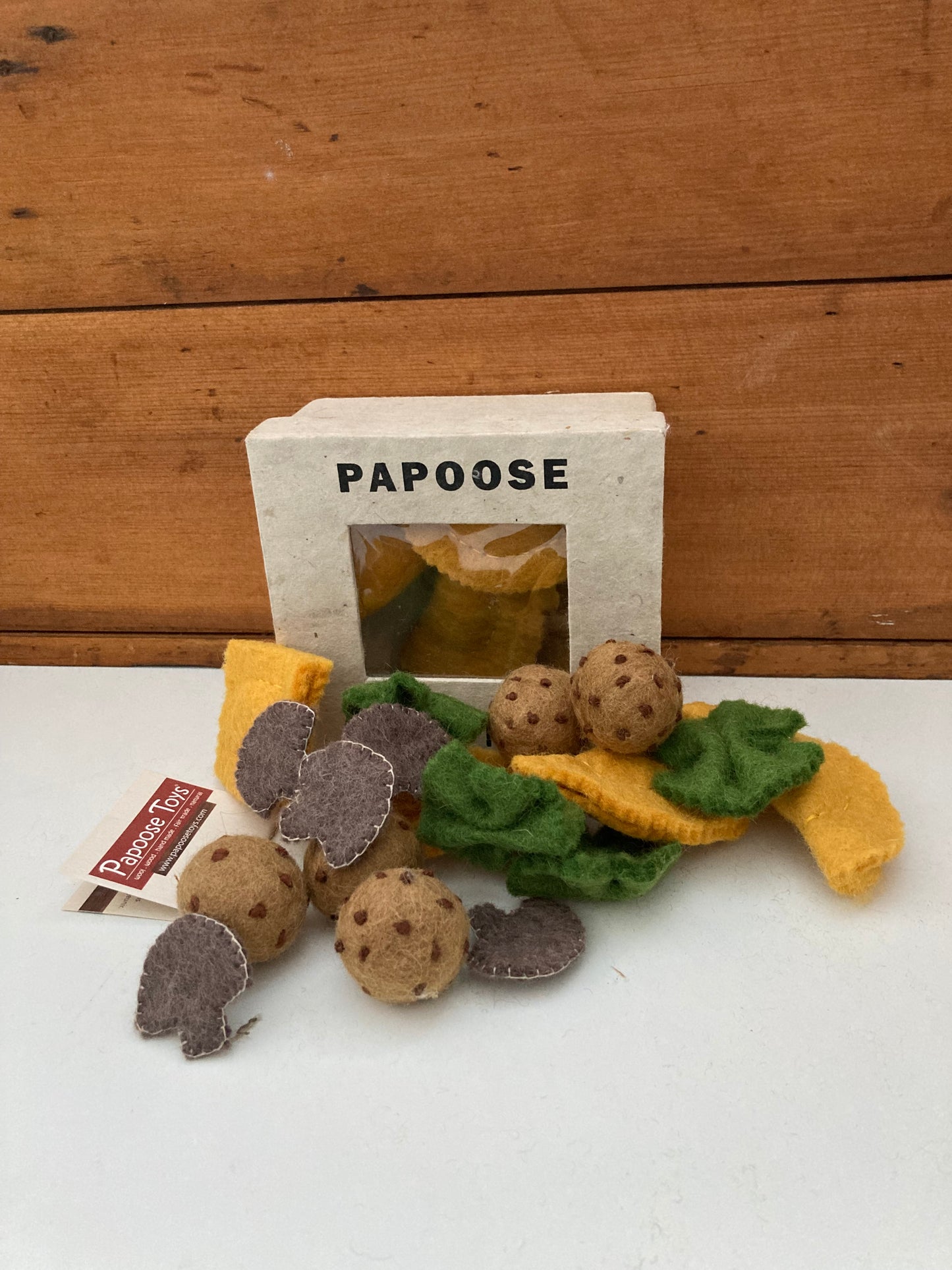 Kitchen Play Food - Wool Felted PASTA AND MEATBALLS, 20 pieces!