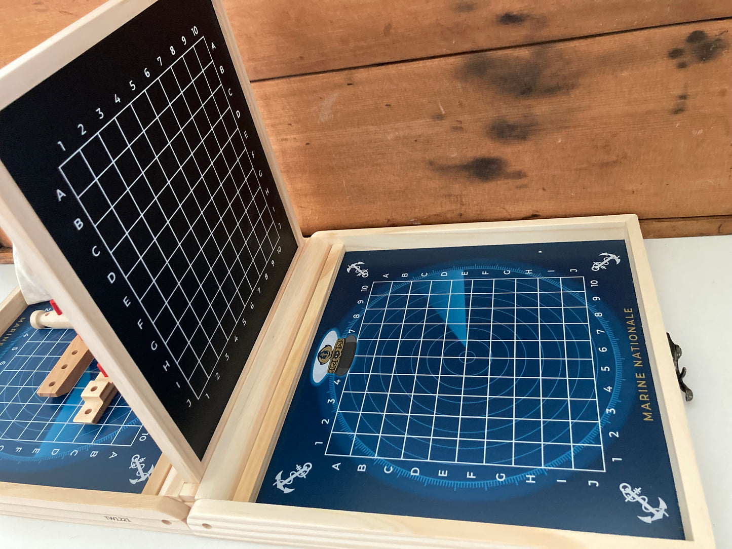 Wooden Family Game Set - BATTLESHIP!