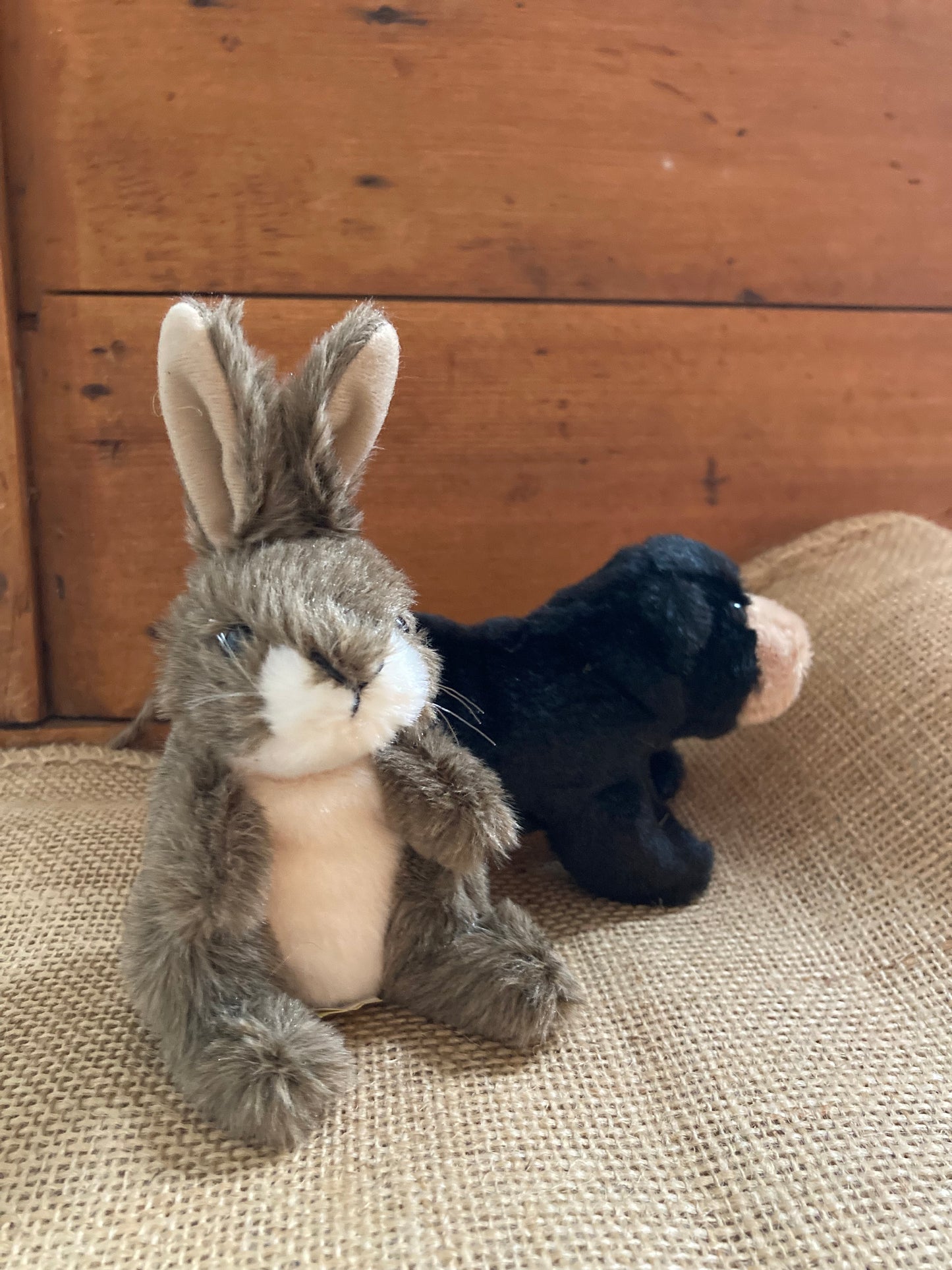 Marionnette à doigt en peluche - OURS NOIR