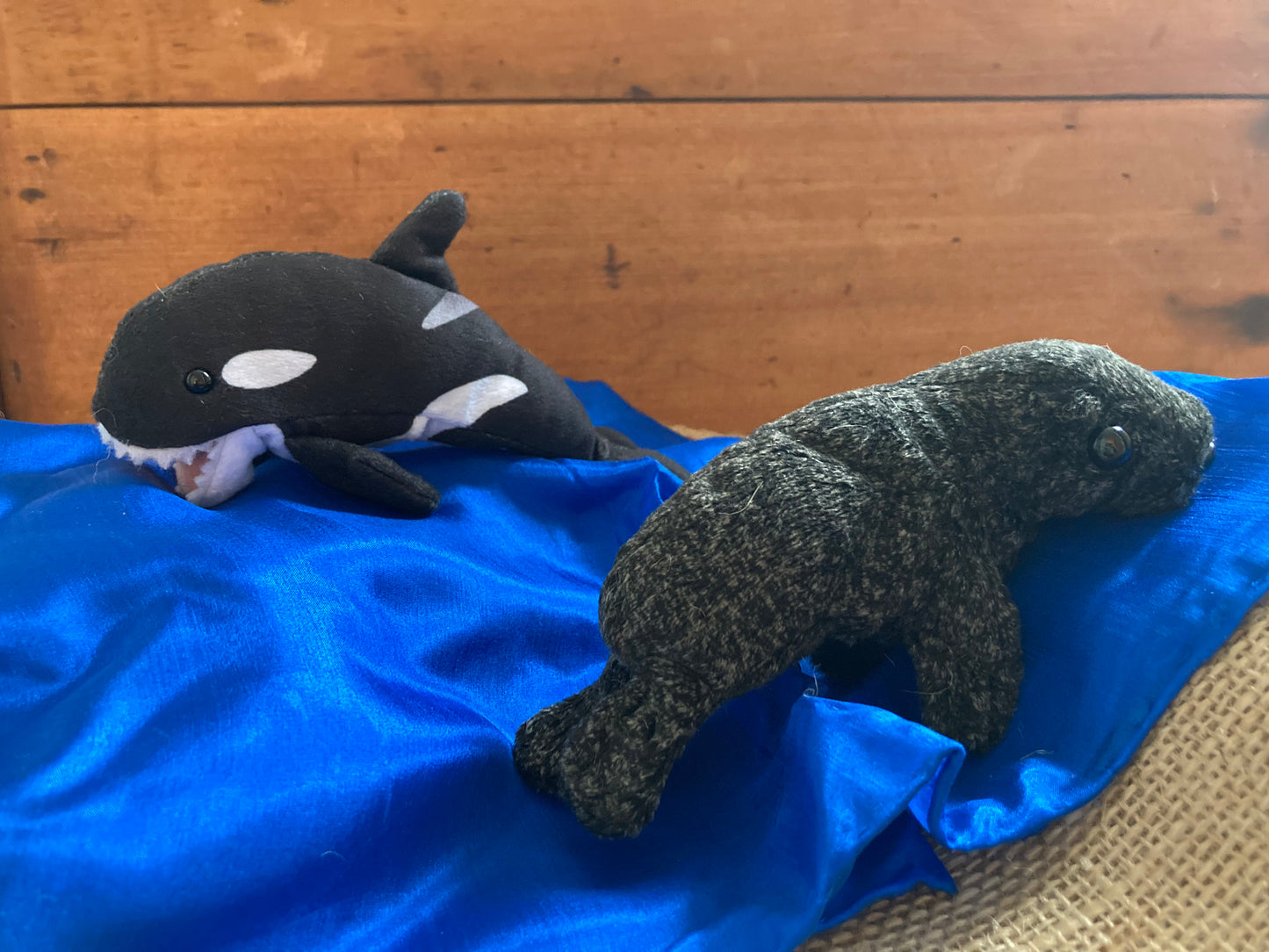 Soft Toy Finger Puppet - ORCA (Killer Whale)