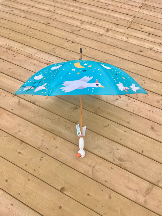 Child's UMBRELLA - DUCK IN THE SKY