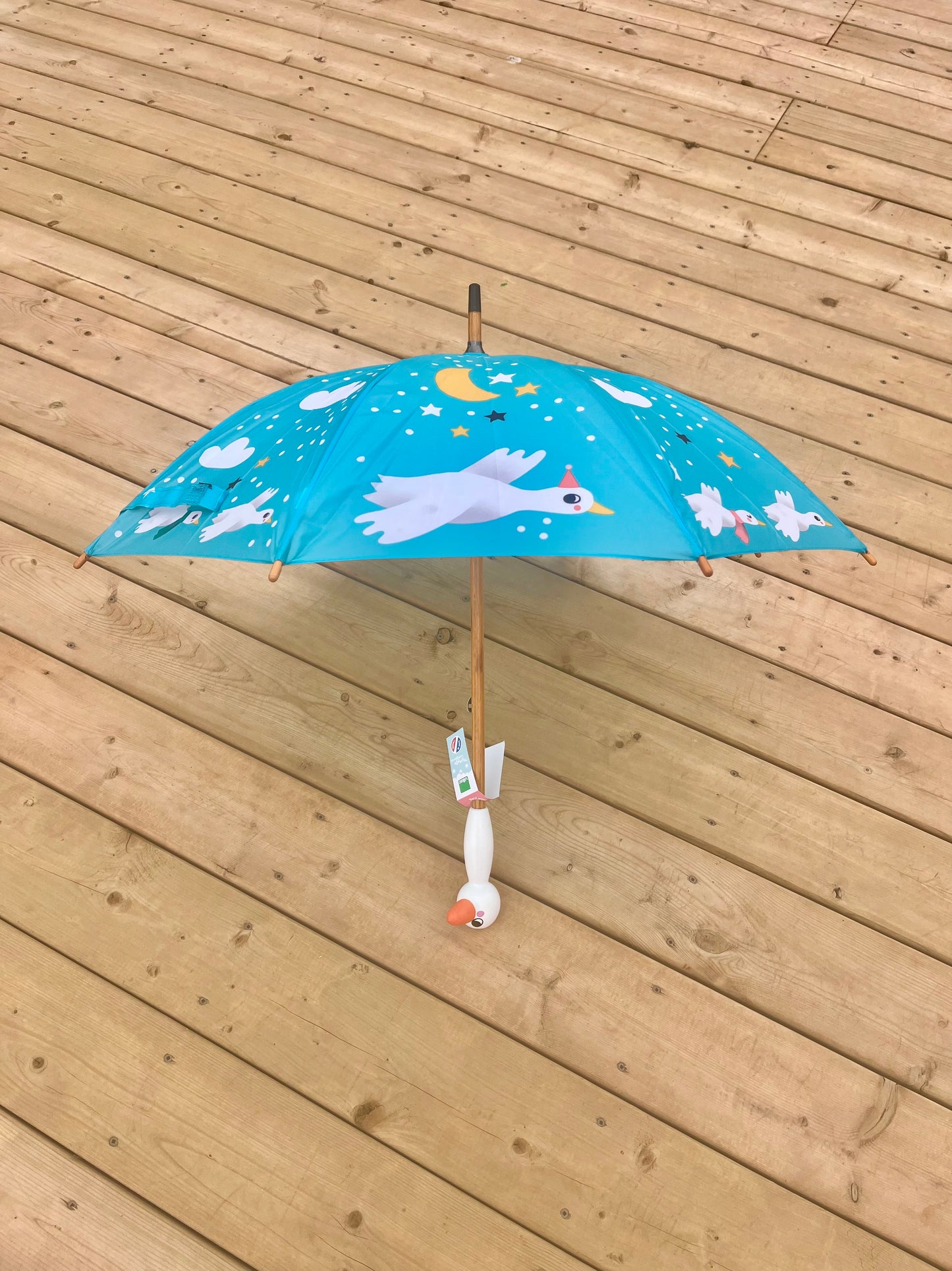 Child's UMBRELLA - DUCK IN THE SKY