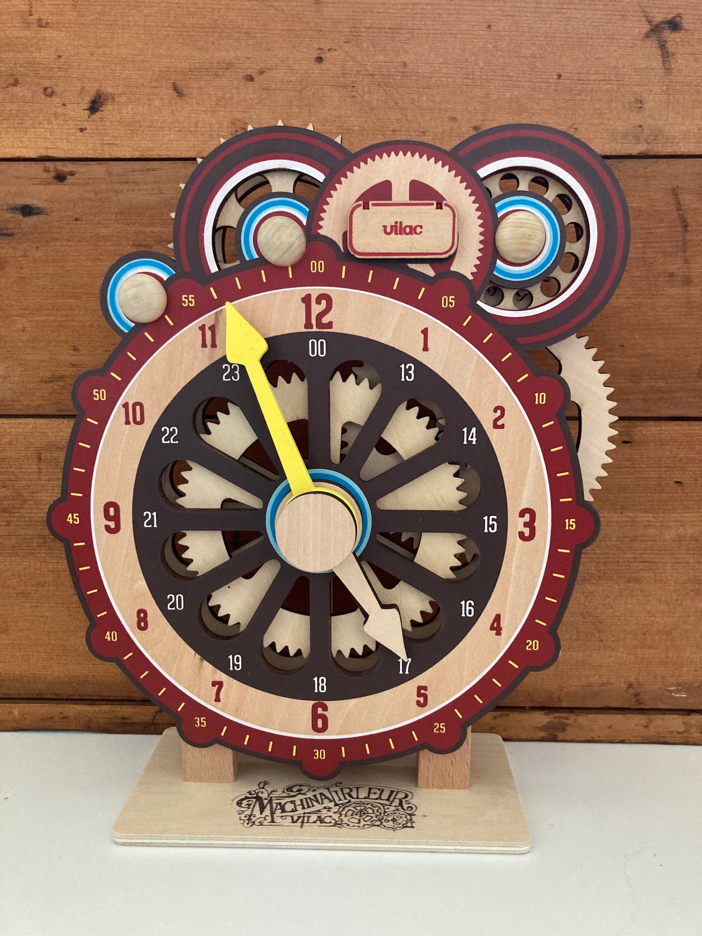 Educational Wooden Toy -  CLOCK FOR LEARNING