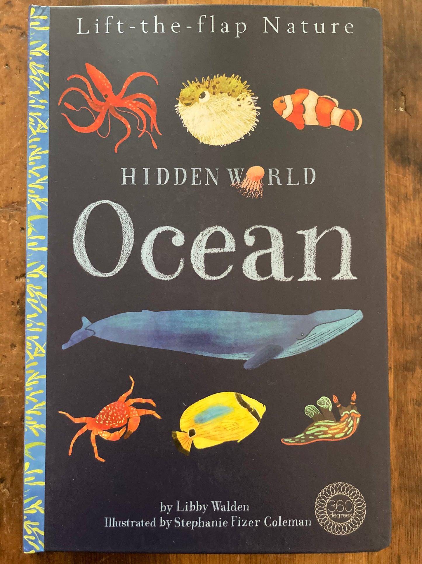Livre pédagogique - MONDE CACHÉ de l'OCÉAN, avec rabats relevables