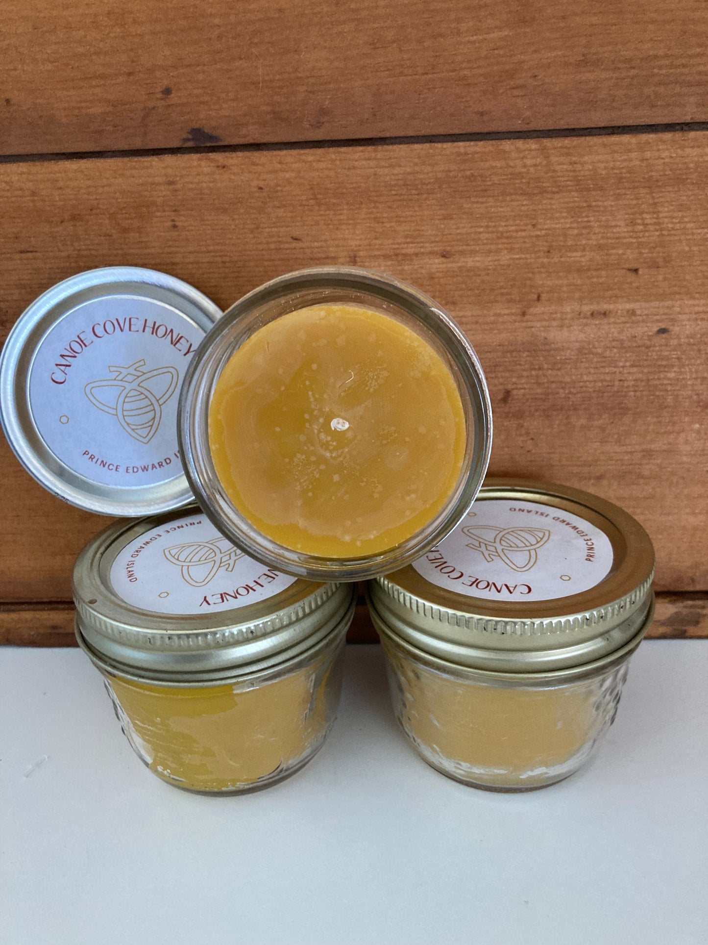 Bougies en cire d'abeille - Canoe Cove MASON POT