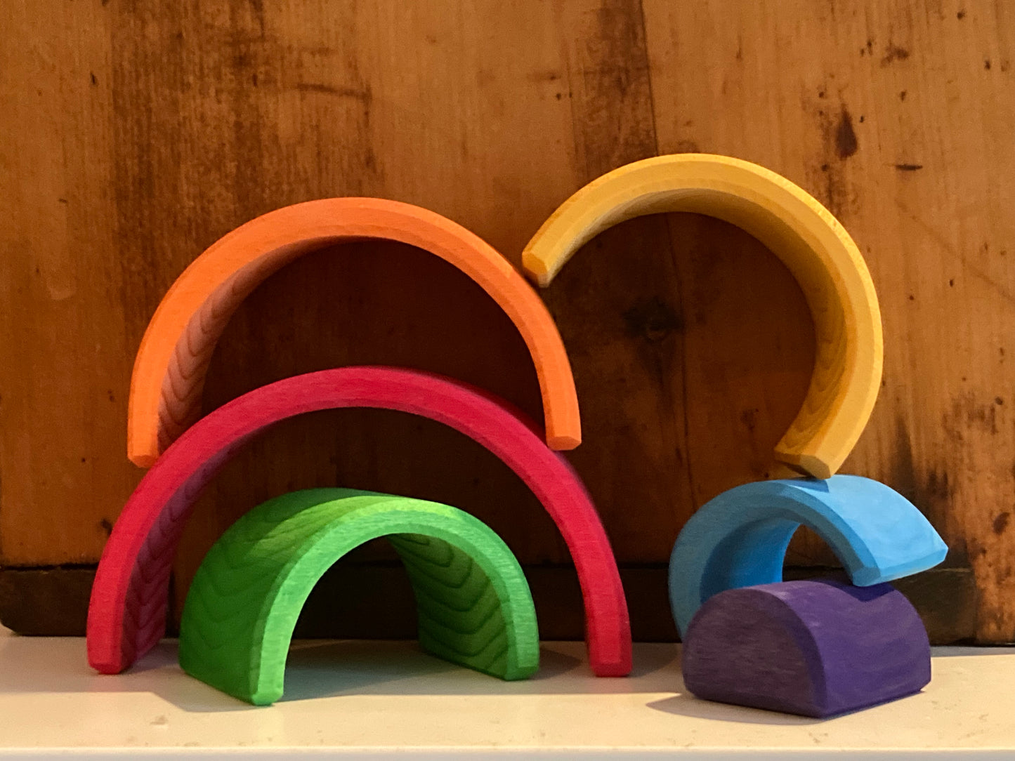Wooden Toy - RAINBOW TUNNEL, small