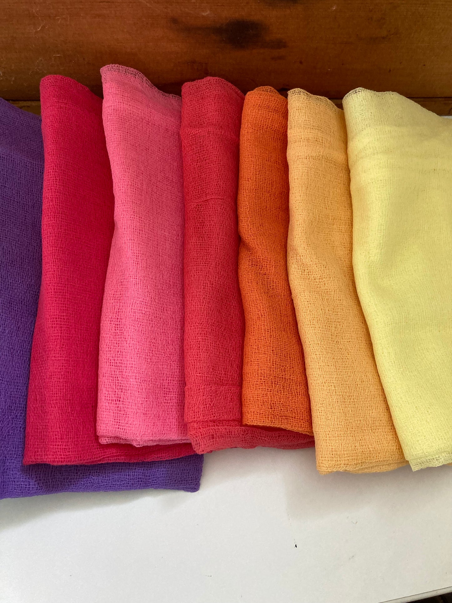 PlayCloths COTTON SQUARES, 15 colours! - Art and Dollhouse Set-up