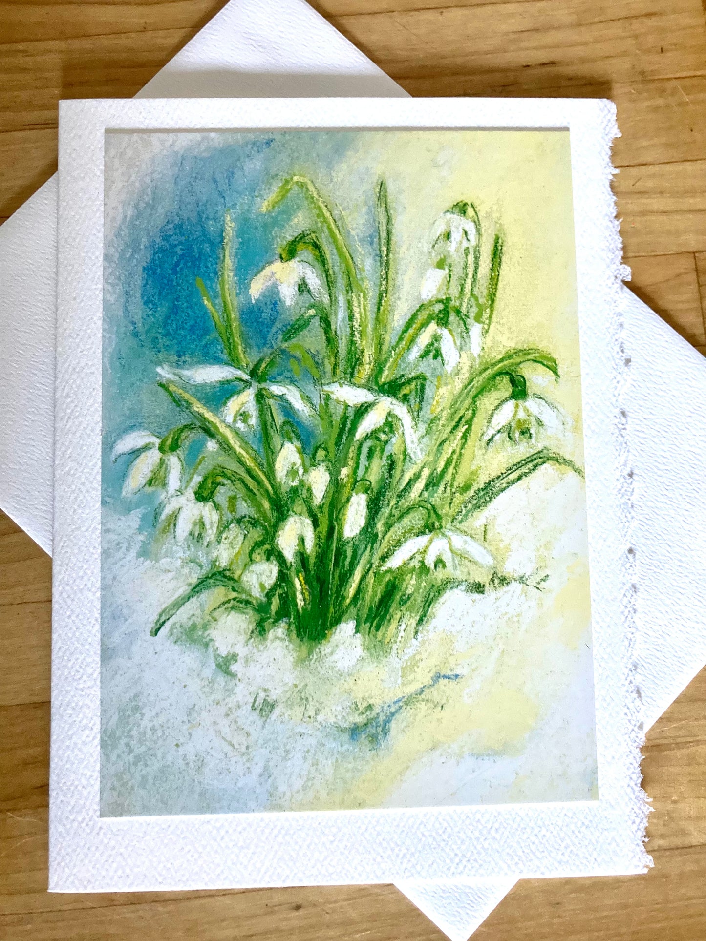 Greeting Cards/ Spring - FLOWERS IN SNOW