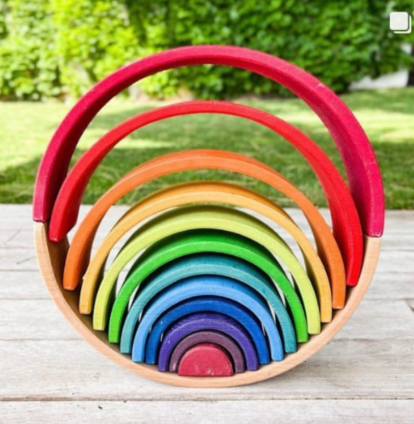 Wooden Toy - RAINBOW TUNNEL, small