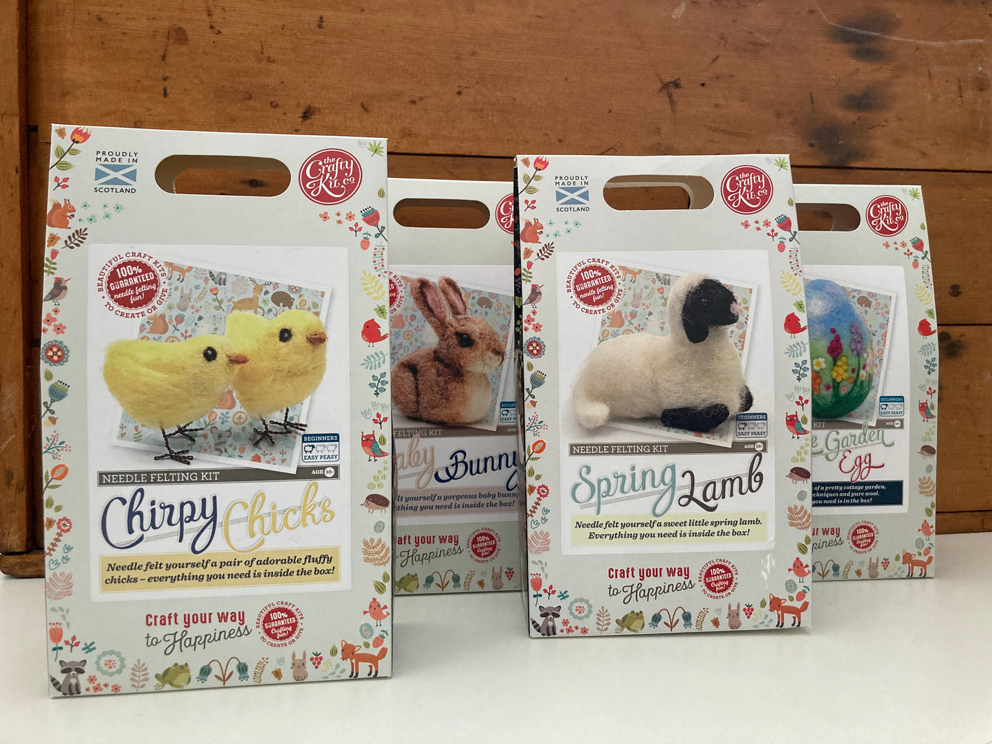 Crafting Kits, Art - Wool BABY BUNNY, Needle Felting Kit