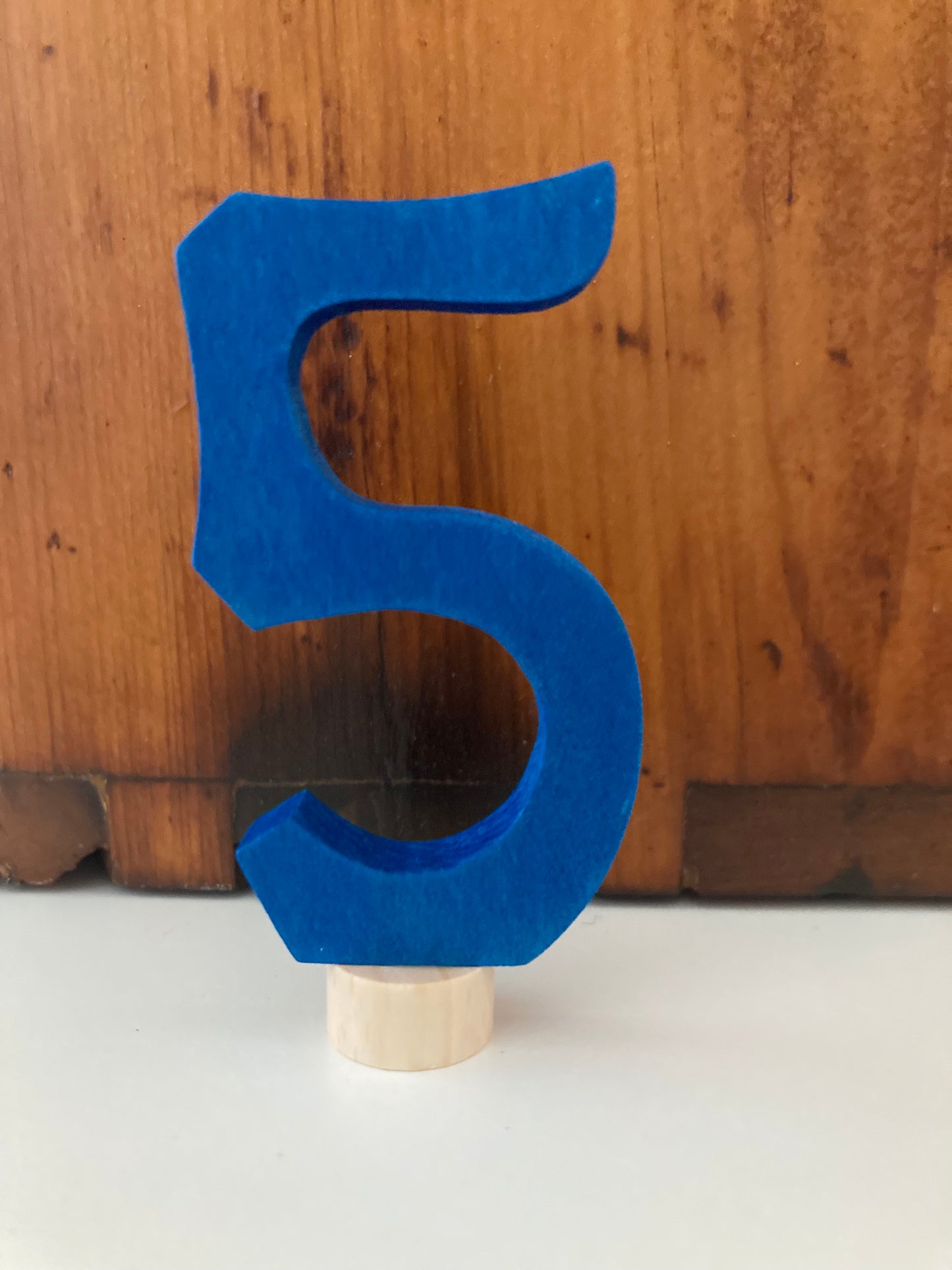 Déco en bois par Grimm's - NUMÉRO CINQ, "5"