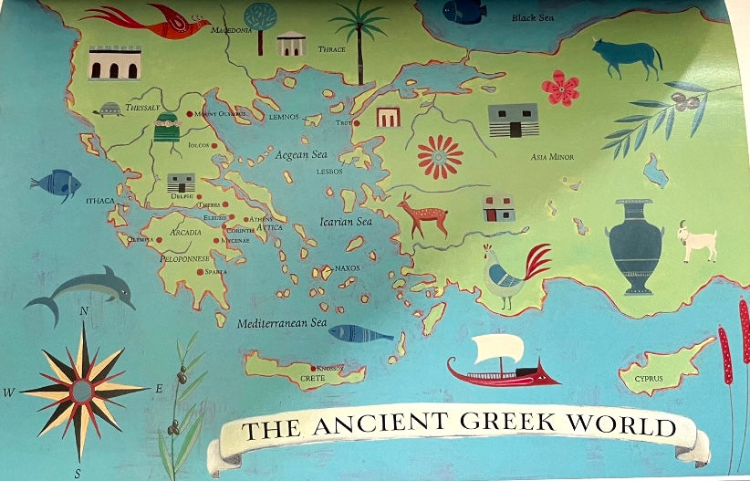 Livre de chapitre éducatif pour les lecteurs plus âgés - MYTHES GRECS, Trois contes héroïques
