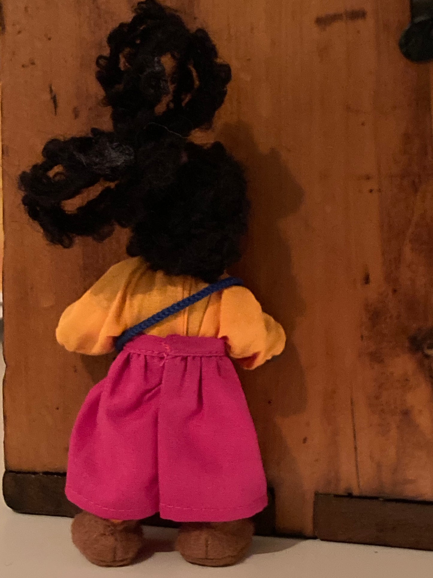 Dollhouse Waldorf Doll - Grimm's EBONY CHILD in DRESSES