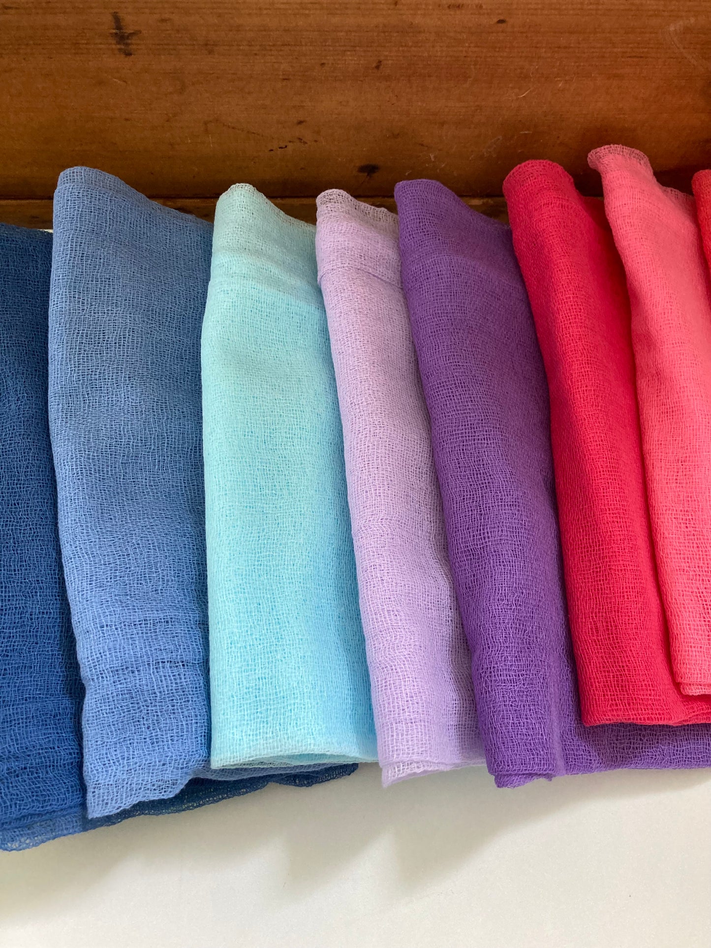 PlayCloths COTTON SQUARES, 15 colours! - Art and Dollhouse Set-up