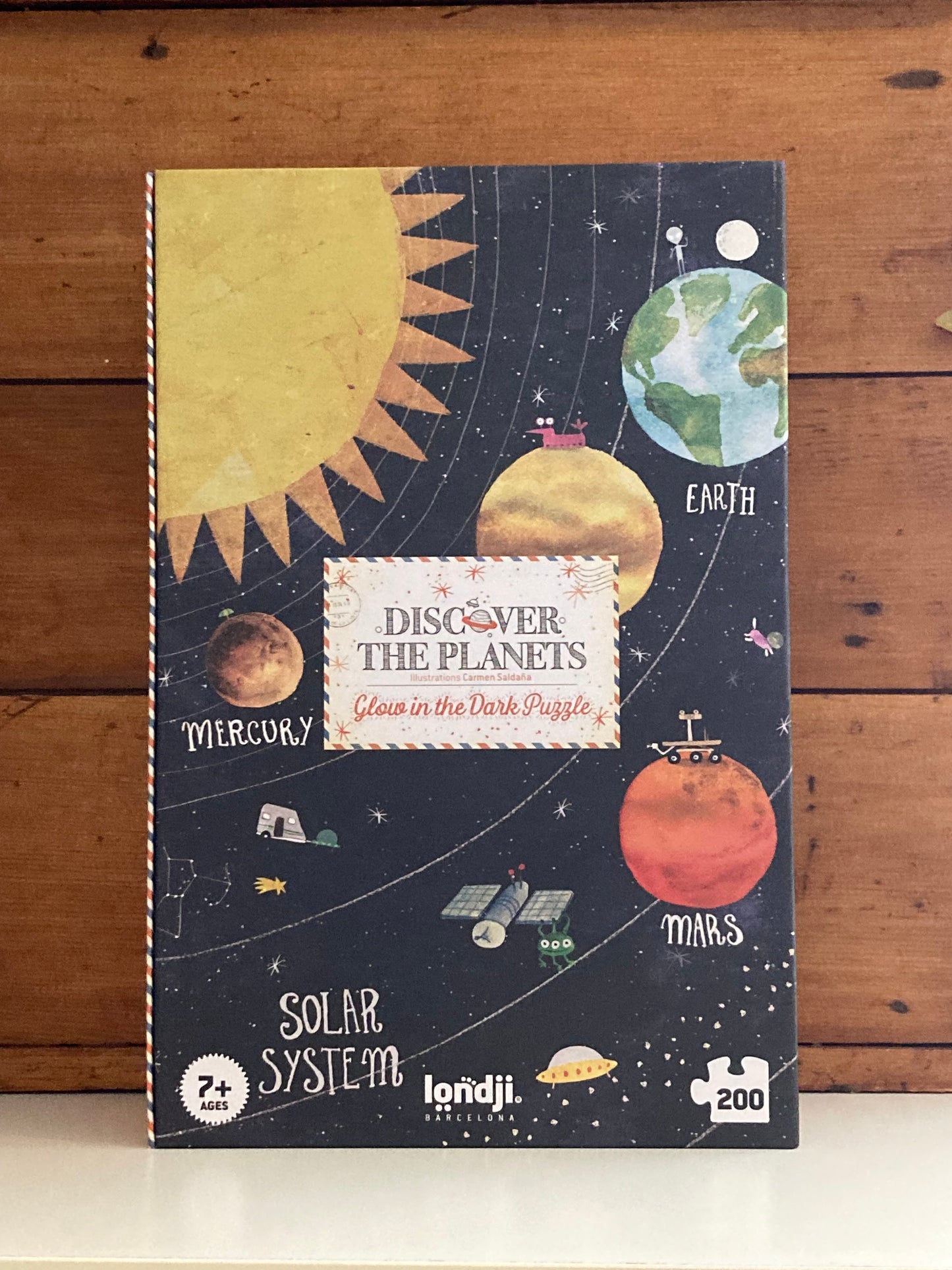 Puzzle - DISCOVER THE PLANETS, Large « Glow-in-the-Dark! »