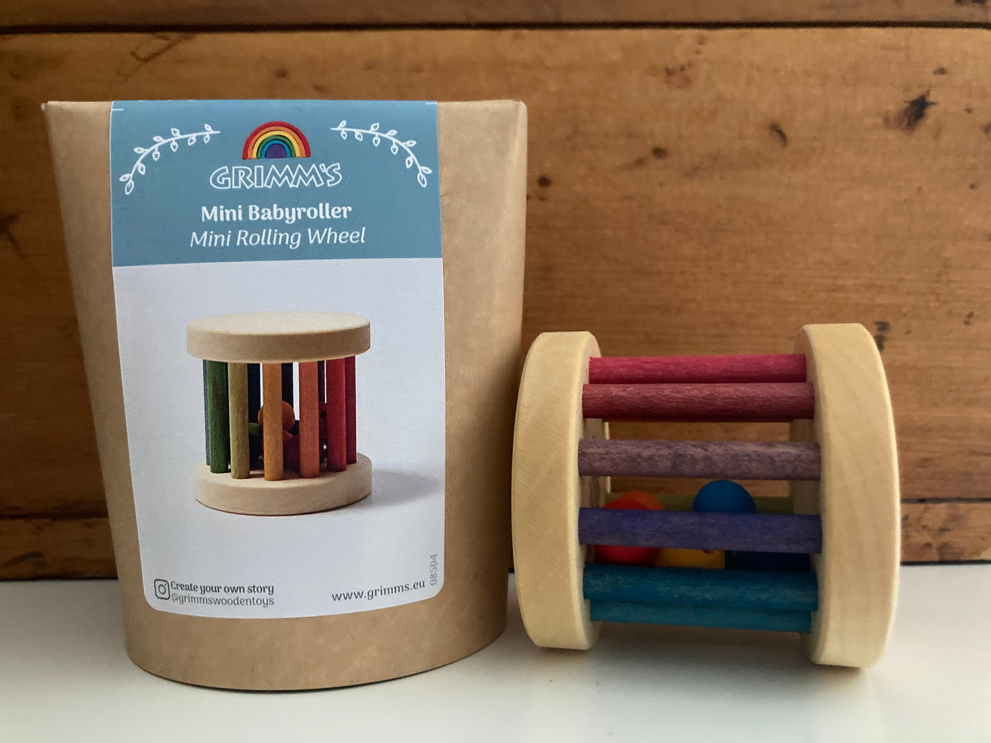 Wooden Toy, Baby - RATTLE GRASPING WHEEL