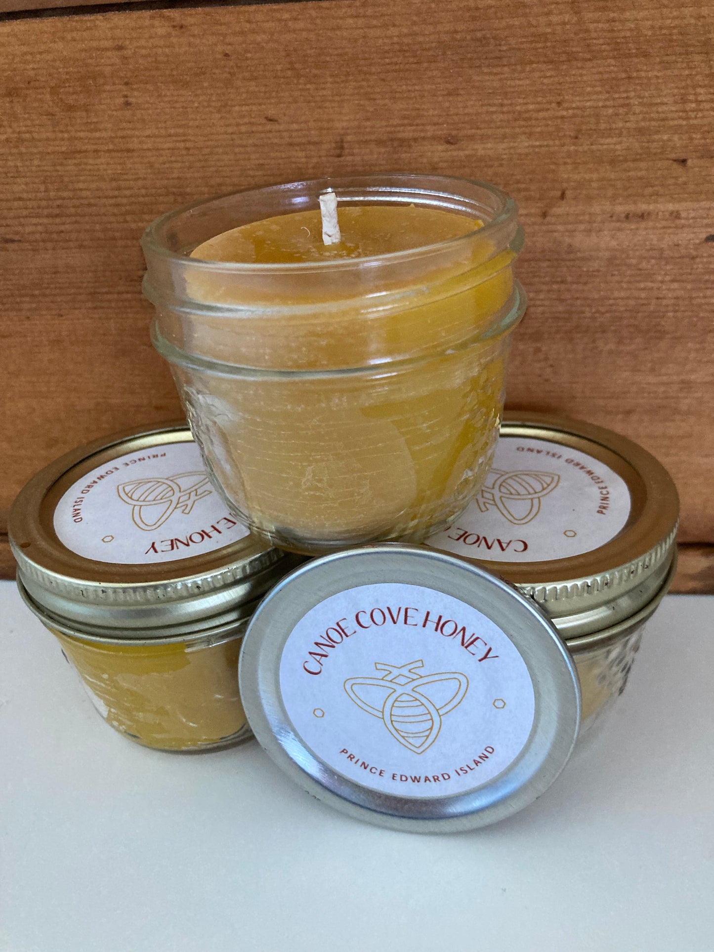 Bougies en cire d'abeille - Canoe Cove MASON POT