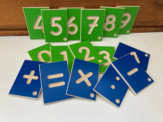 Coffret Éducatif en Bois - NOMBRES MATHÉMATIQUES