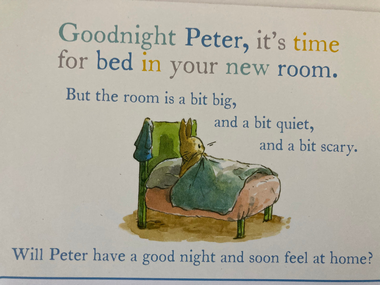 Livre cartonné, bébé - GOODNIGHT PETER