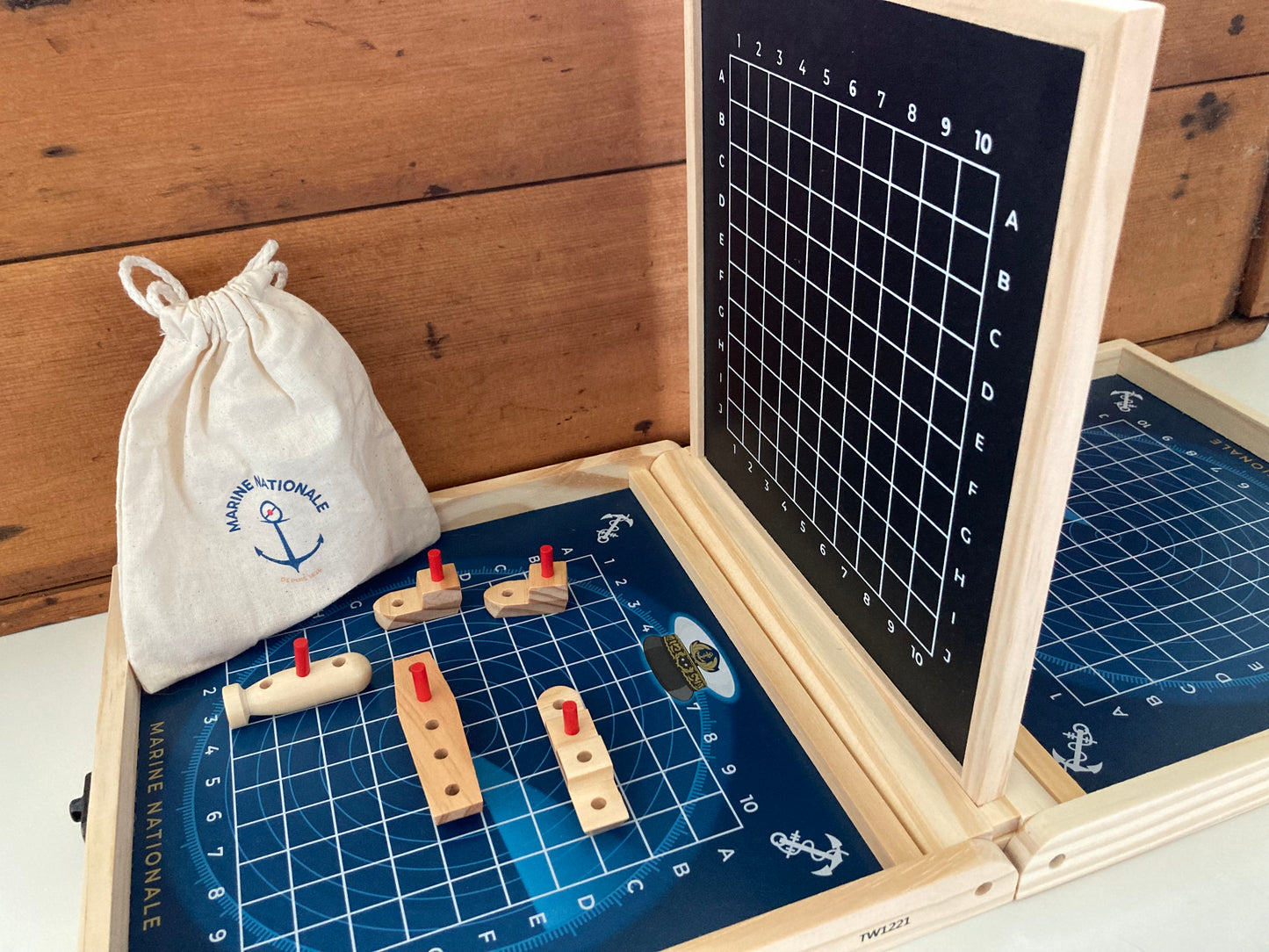 Wooden Family Game Set - BATTLESHIP!