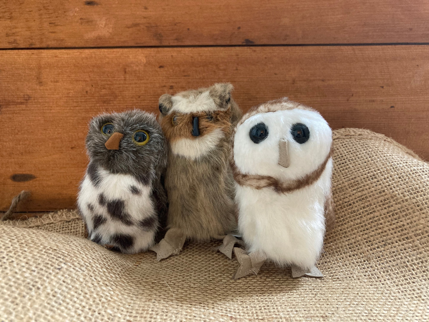 Soft Toy Finger Puppet - BARN OWL