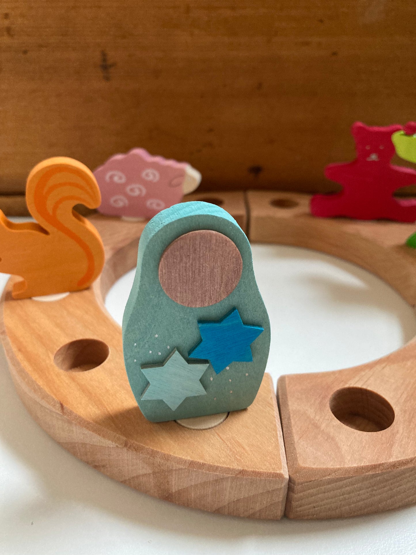 Wooden Deco by Grimm’s - STAR FIGURE in Blue
