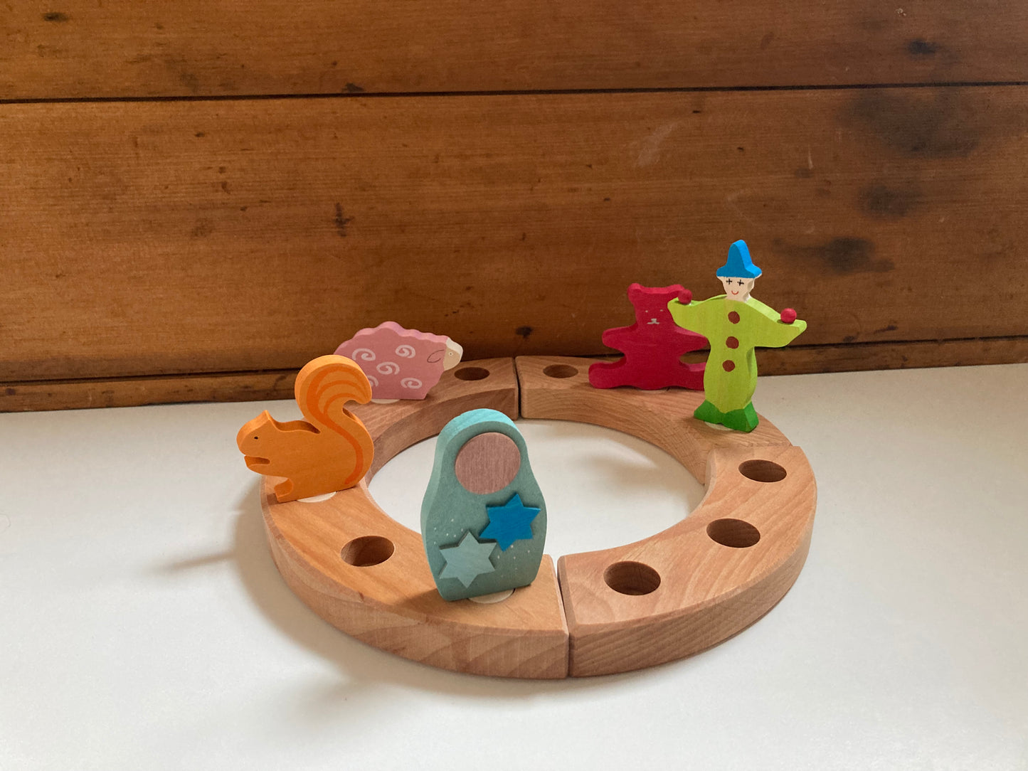 Déco en bois par Grimm's - BAGUE D'ANNIVERSAIRE, 4 pièces