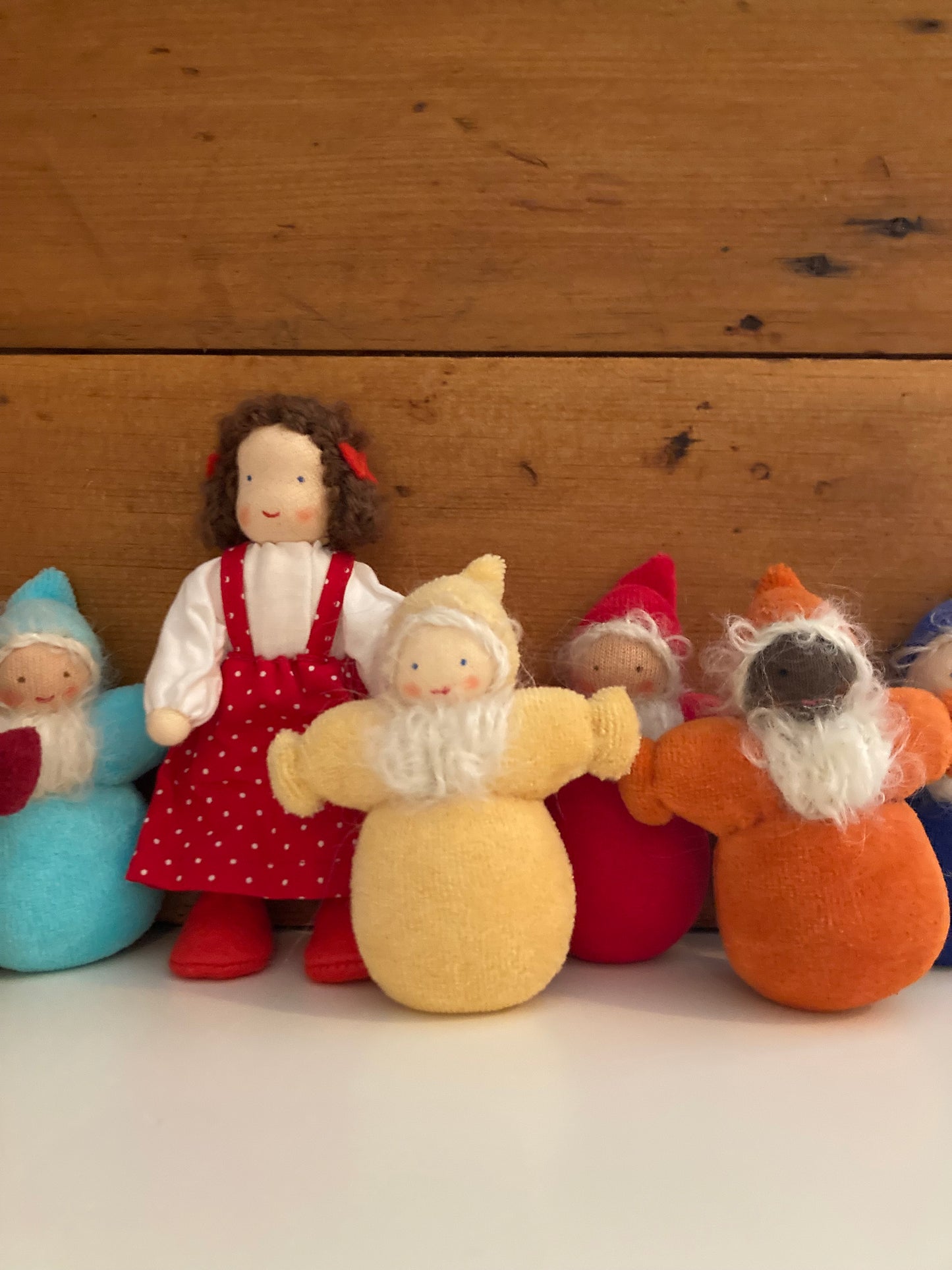 Waldorf Doll Set - Grimm's SNOW WHITE & THE SEVEN DWARFS