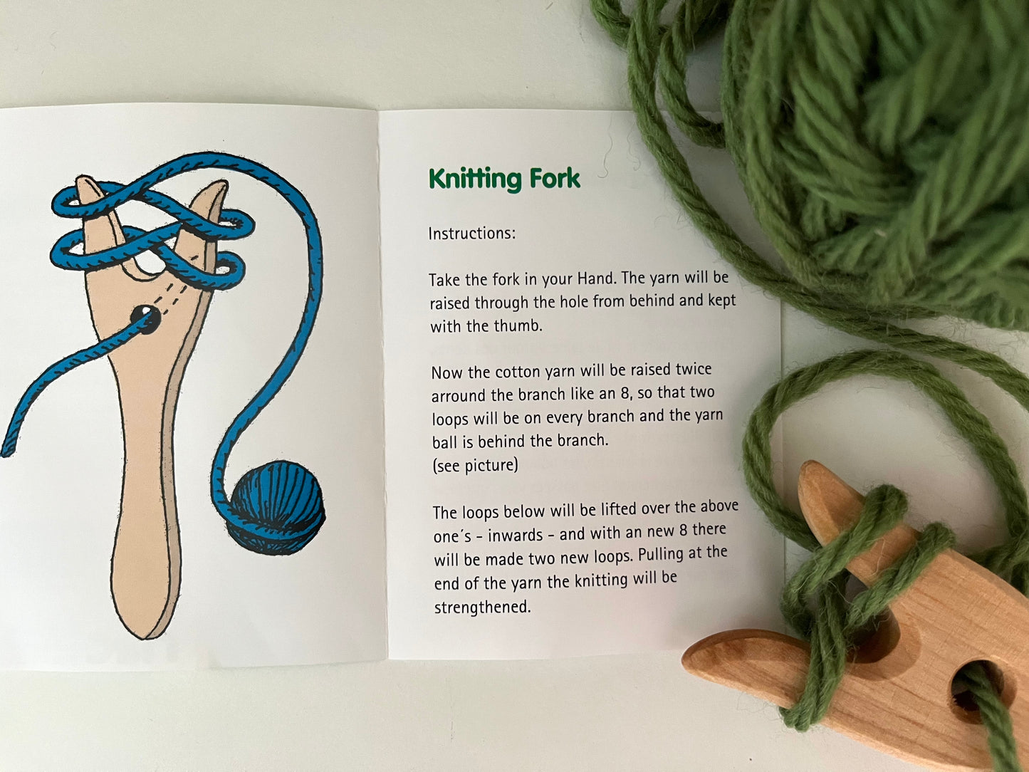 Outil d'artisanat - FOURCHE À TRICOT pour cordes en laine !