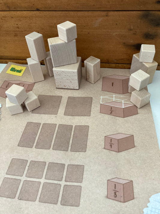 Coffret Éducatif en Bois - FRACTIONS MATHÉMATIQUES