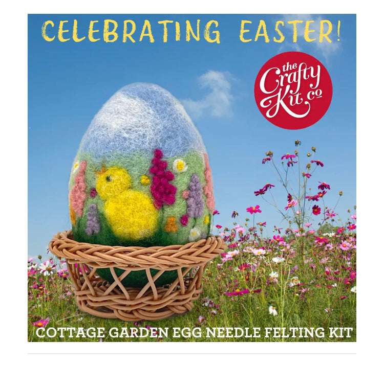 Crafting Kits, Art - Wool SPRING EGG, Needle Felting Kit