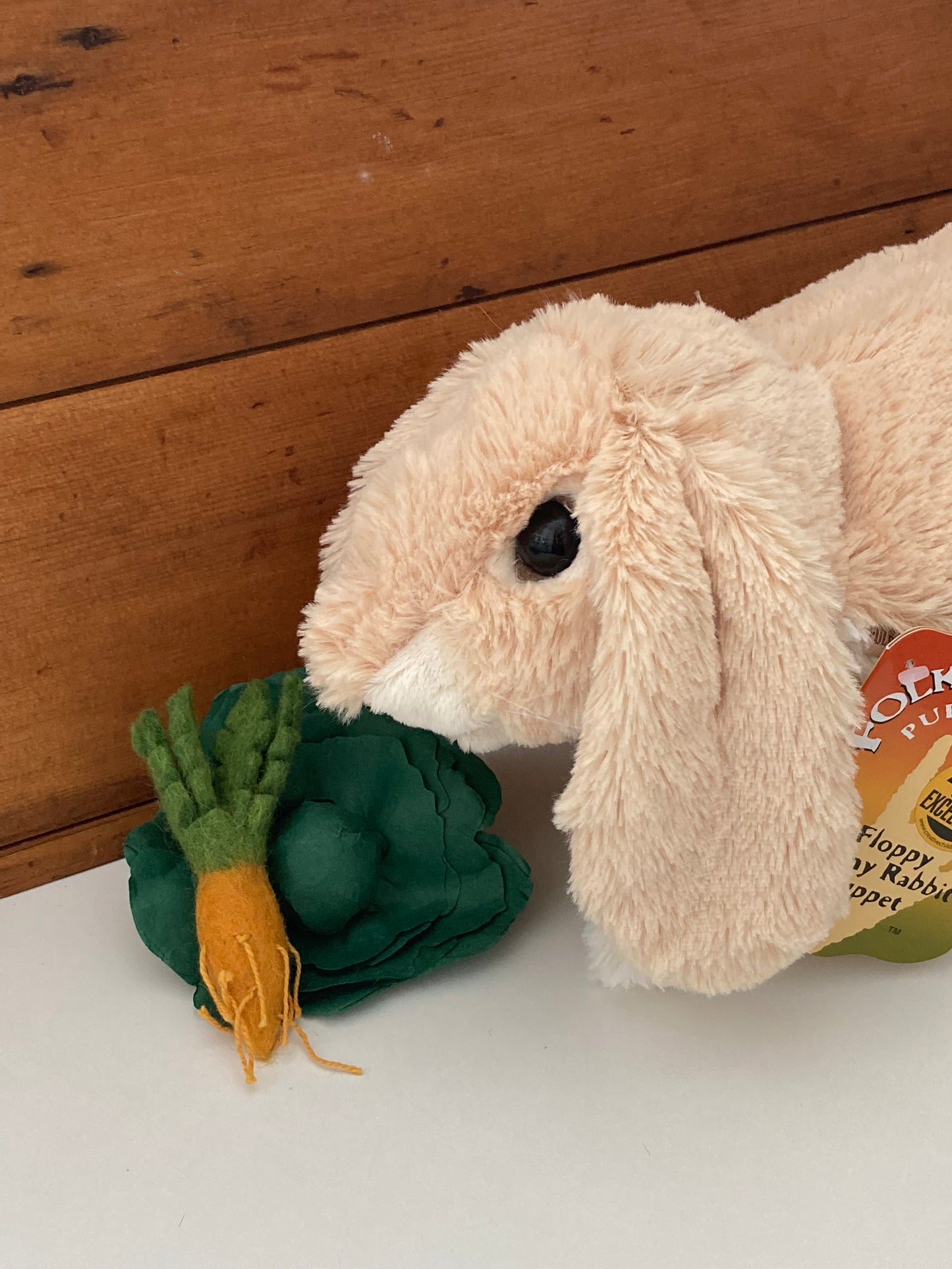 Soft Puppet Pet - FLOPPY BUNNY RABBIT Hand Puppet (Large)