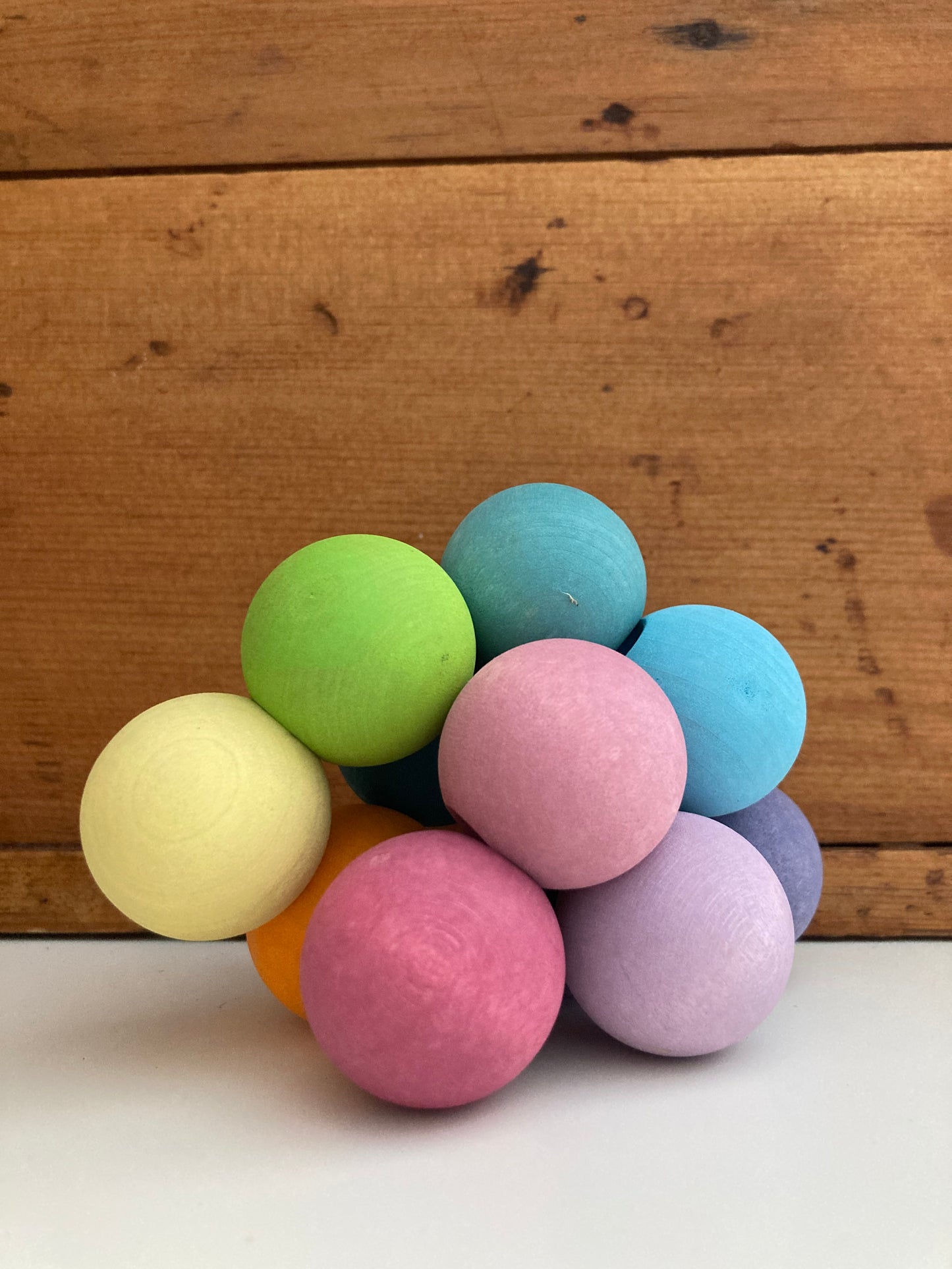 Wooden Toy, Baby - GRASPING NATURAL WOOD CLUSTER