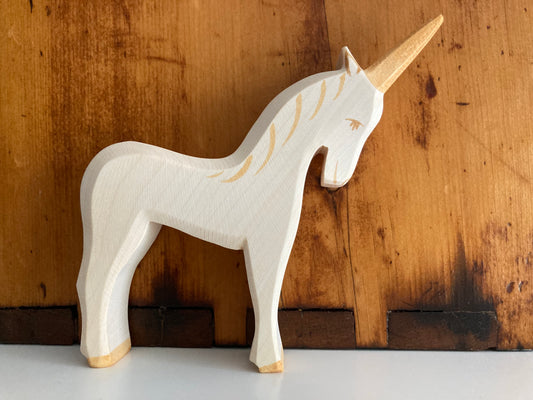 Wooden Dollhouse Play - UNICORN