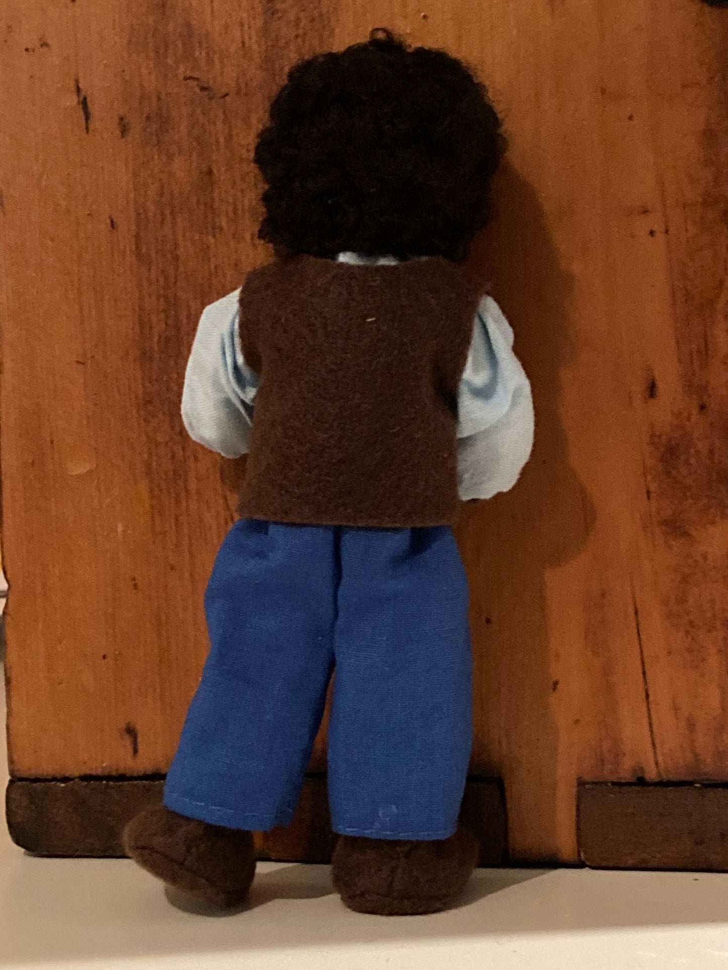Dollhouse Waldorf Doll - Grimm's EBONY ADULT in PANTS