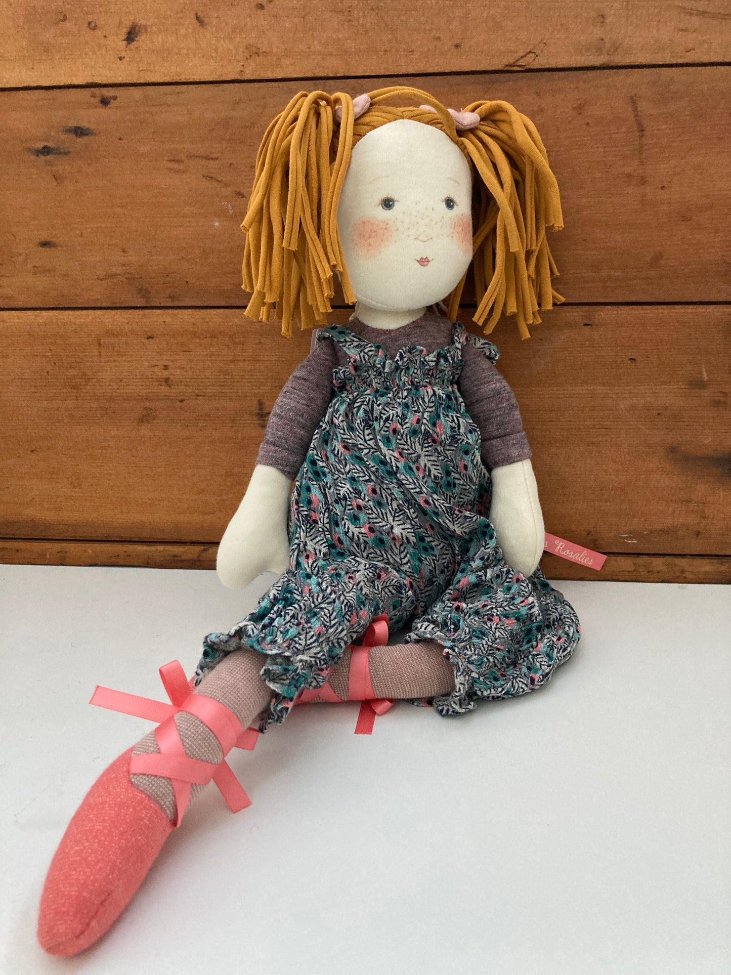 Soft Doll - RAG DOLL in Overalls, 18inches