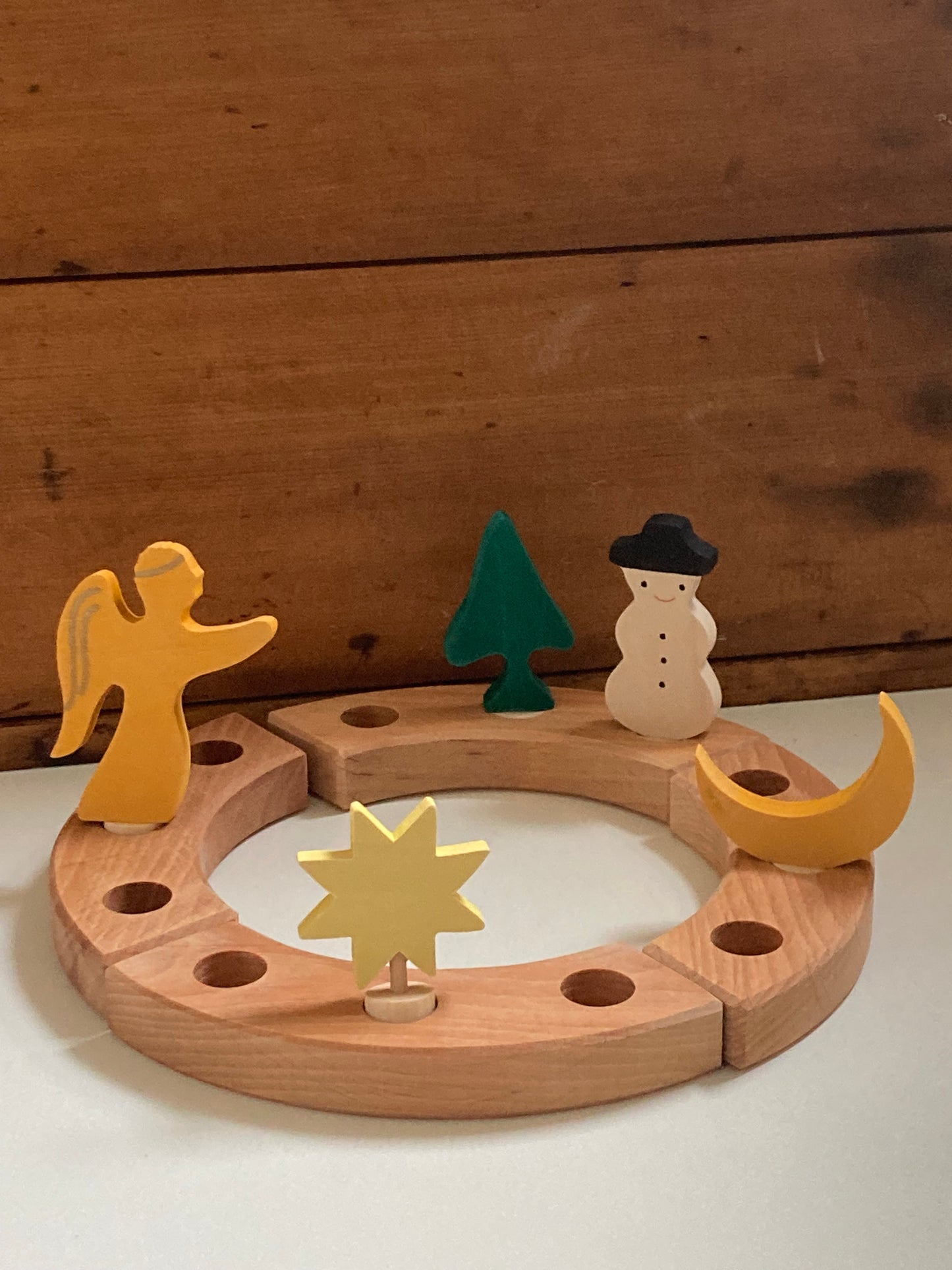 Déco en bois par Grimm's - VACHE en rose