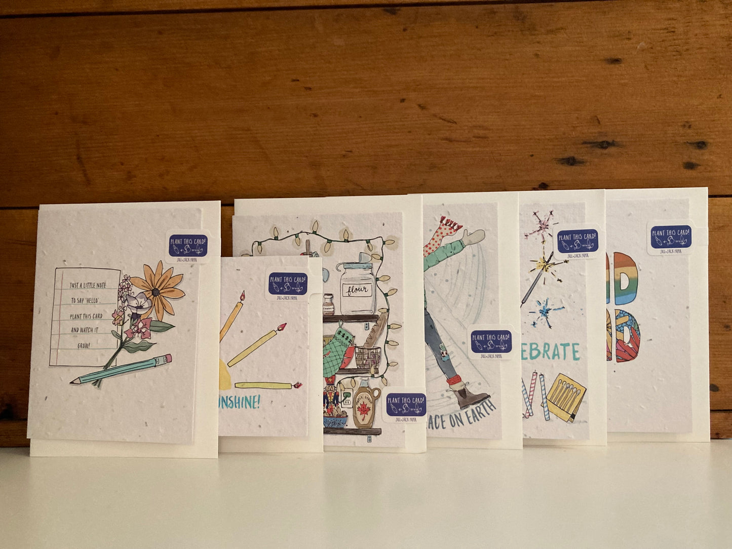 FlowerPaper Greeting Card - CELEBRATE!