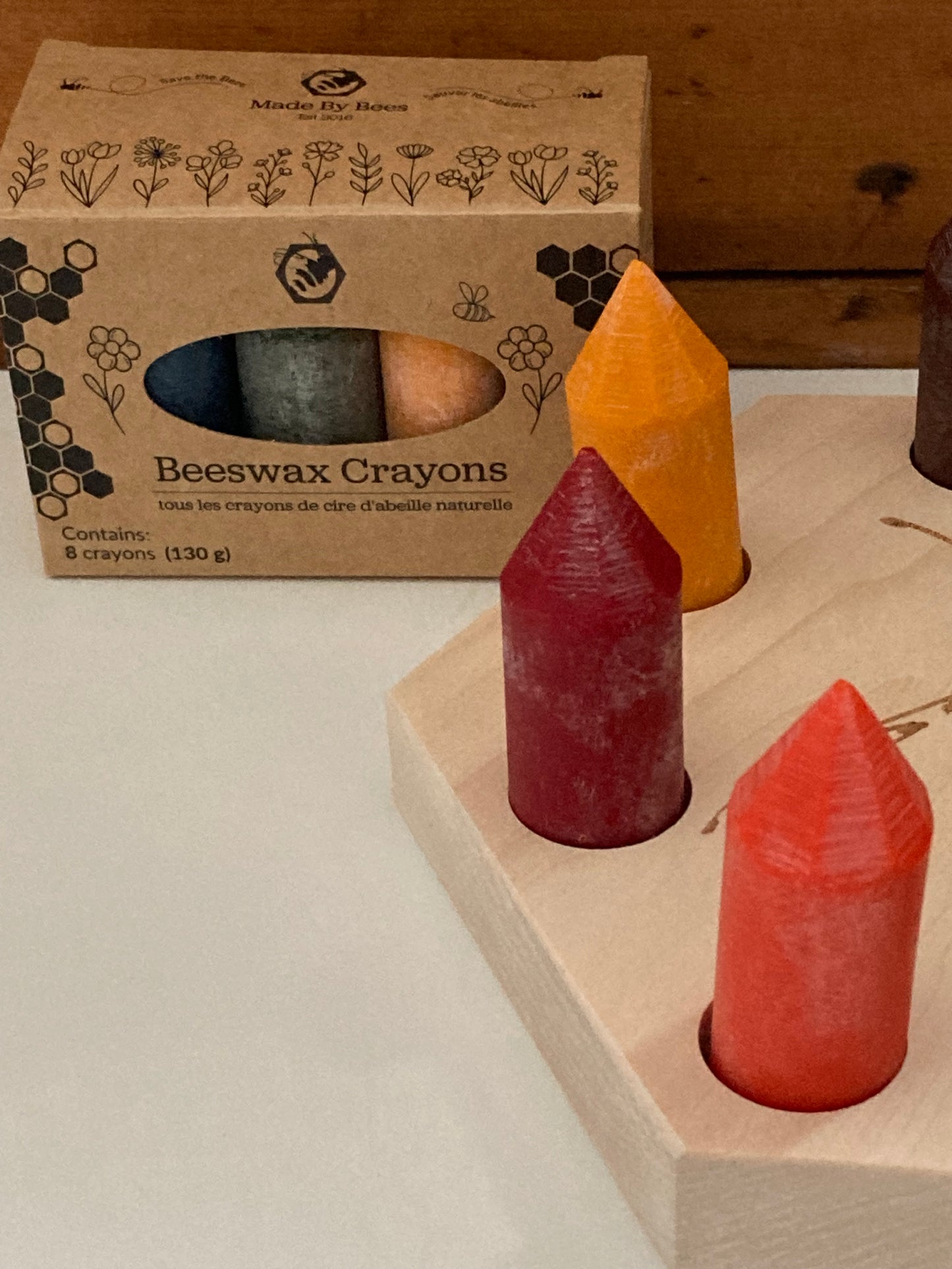 BEESWAX CRAYONS, Art - for Little Hands, 8 colours!