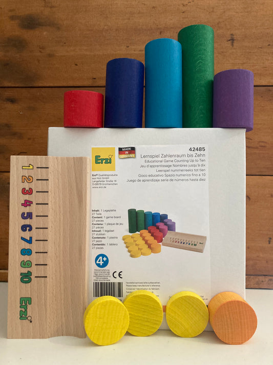 Ensemble éducatif en bois - COMPTER JUSQU'À DIX !
