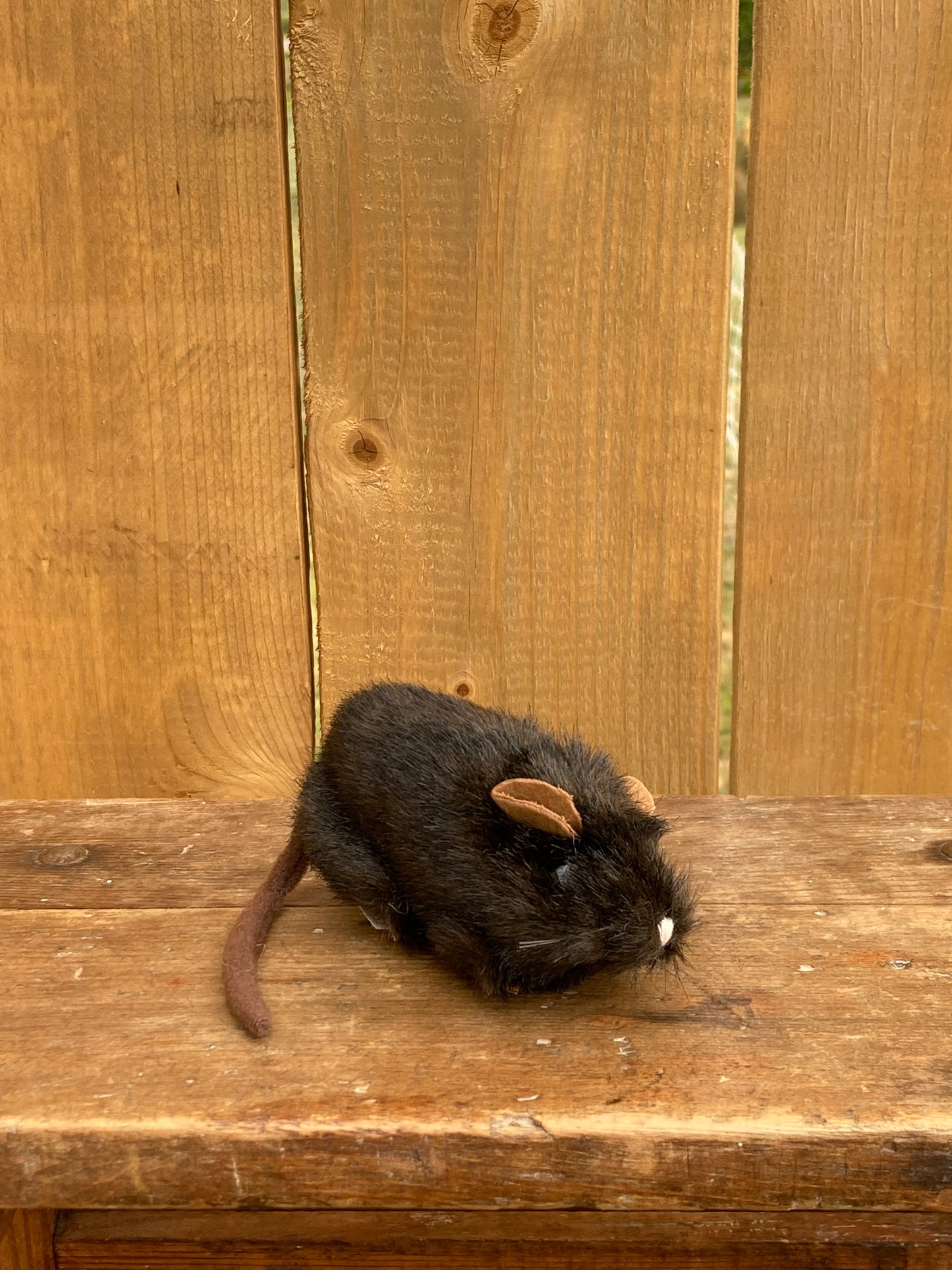 Marionnette à doigt en peluche - SOURIS MARRON